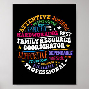 Groovy Family Resource Coordinator Appreciation Poster