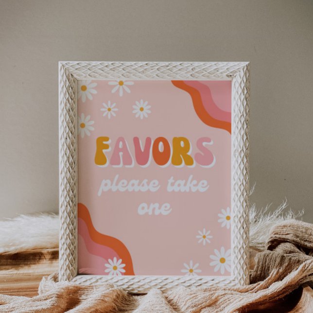 Groovy Favours Sign | Groovy Sign | Groovy Party (Creator Uploaded)