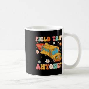 Groovy Field Trip Anyone School Bus Driver Yellow Coffee Mug