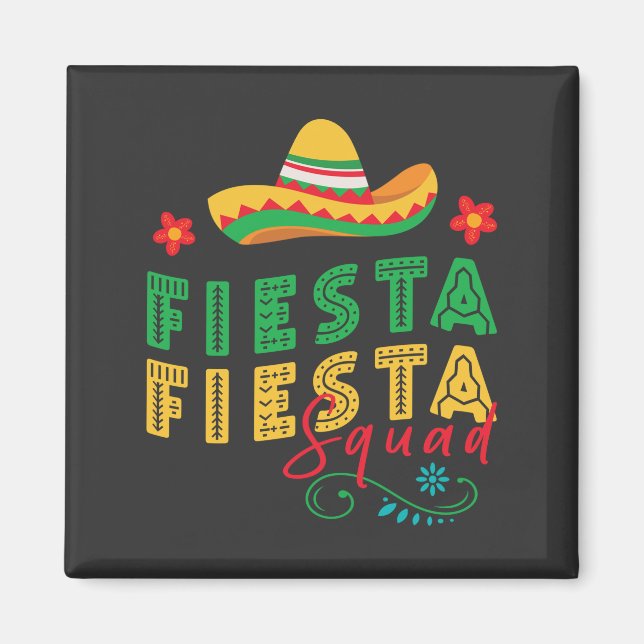 Groovy Fiesta Squad Magnet (Front)