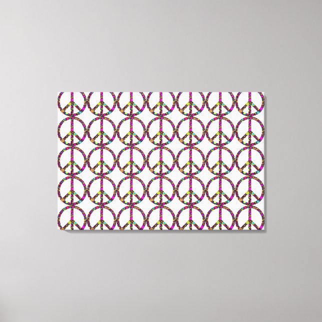 GROOVY FLORAL PEACE SIGN (Front)