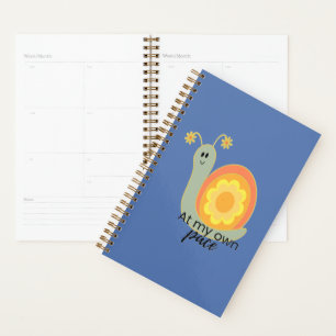 Groovy Flower Child Snail At My Own Pace Planner