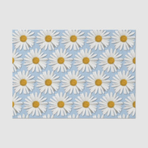 Groovy Flower Child White Daisy Hippie Blossoms Tissue Paper