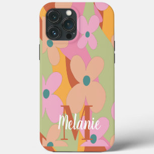 Groovy Flower Colourful Pattern Name  iPhone 13 Pro Max Case