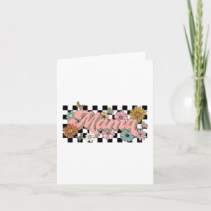 Groovy Flower Mama Mothers Day Women From Son Daug Card