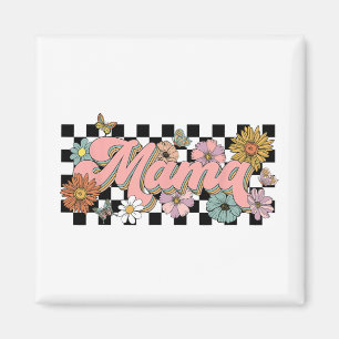 Groovy Flower Mama Mothers Day Women From Son Daug Magnet