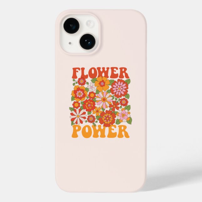 Groovy Flower Power Graphic Case-Mate iPhone Case (Back)