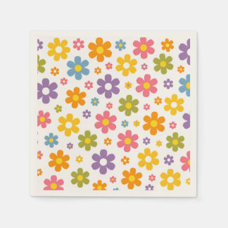 Groovy Flower Power Napkin
