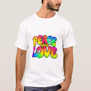 Groovy Flower Power Peace Love Tee