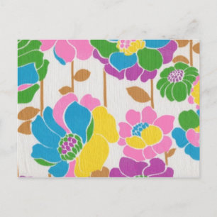Groovy Flower Power Postcard
