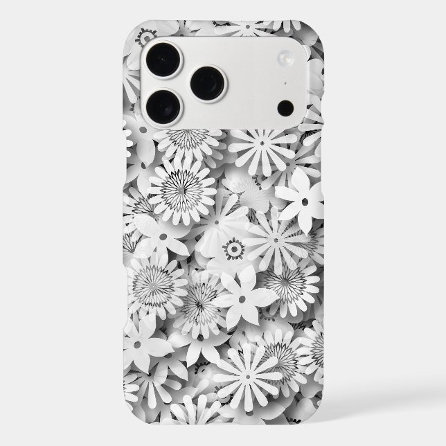 Groovy Flowers Garden Monocrome (Back)