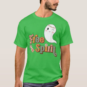 Groovy Free Spirit Hippie Halloween Spooky Season T-Shirt