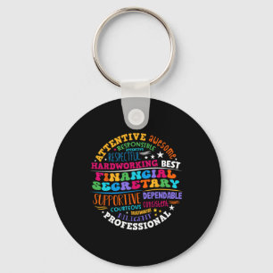 Groovy Front Desk Financial Secretary Admin Apprec Key Ring