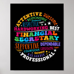 Groovy Front Desk Financial Secretary Admin Apprec Poster