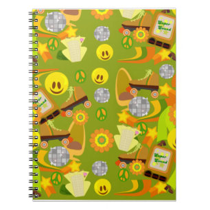 Groovy Fun Disco Memories Pattern Notebook