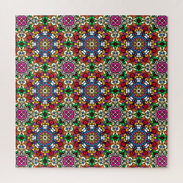 Groovy Funky Flower Power Impossible Puzzle (Vertical)