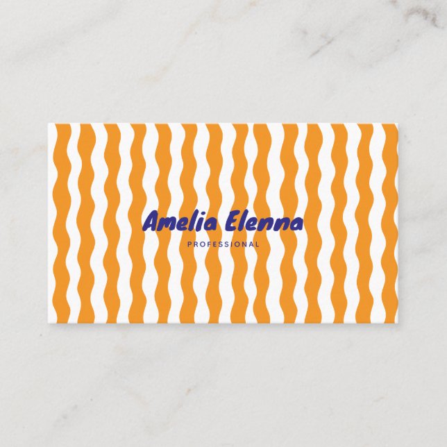 groovy funky soft business card (Front)