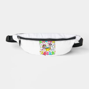 Groovy Funny Rabbit Egg Chick Easter Squad Day Men Bum Bags