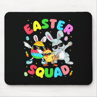 Groovy Funny Rabbit Egg Chick Easter Squad Day Men Mouse Mat