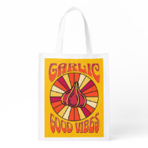 Groovy Garlic Good Vibes Reusable Bag