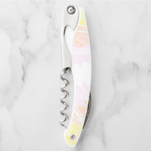 Groovy Geometric Abstract Pangender Pride Flag Corkscrew