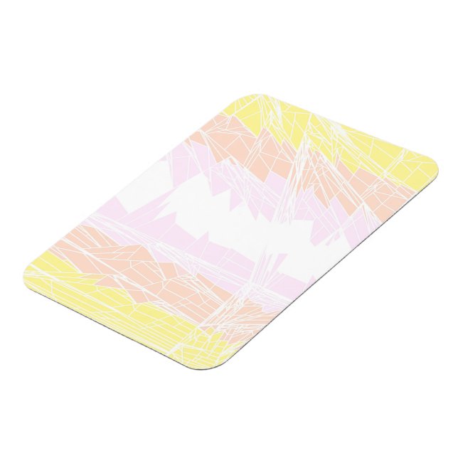 Groovy Geometric Abstract Pangender Pride Flag Magnet (Left Side)