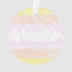 Groovy Geometric Abstract Pangender Pride Flag Ornament