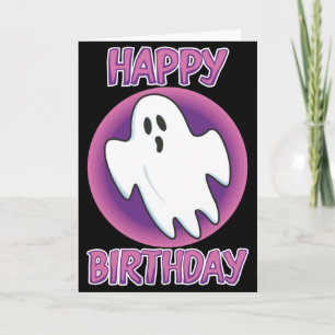Groovy Ghost Birthday Card