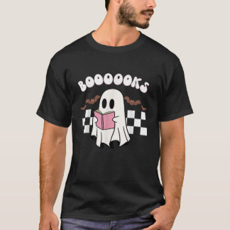 Groovy Ghost Boooooks School Librarian Teacher Hal T-Shirt