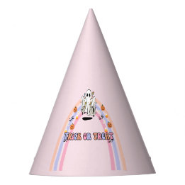 Groovy Ghost Halloween Birthday Party Hat