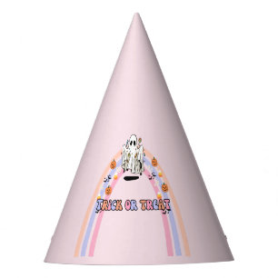 Groovy Ghost Halloween Birthday Party Hat