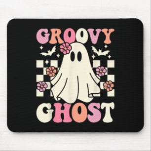 Groovy Ghost Halloween Ghost Costume Retro Groovy Mouse Mat