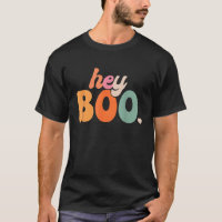Groovy Ghost Halloween Pumpkin Face Hey Boo Trendy