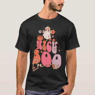 Groovy Ghost Nicu Boo Crew Halloween Cute Boo Men T-Shirt