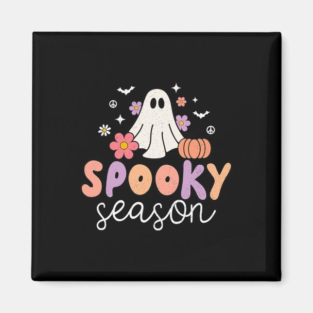 Groovy Ghost Spooky Season Magnet (Front)