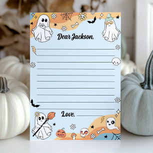 Groovy Ghost Time Capsule Note Message Card