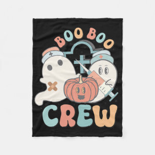 Groovy Ghost Women Halloween Costume For Boo Boo C Fleece Blanket