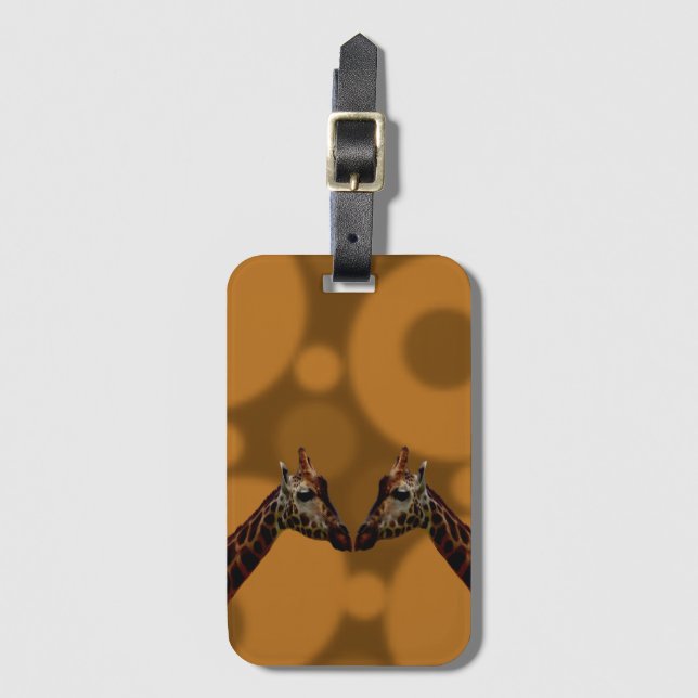 Groovy Giraffe A Go Go,   Luggage Tag (Front Vertical)