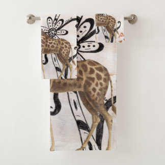 Groovy Giraffe Bath Towel Set