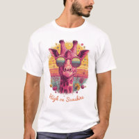 Groovy Giraffe | Retro Sunshine Vibes Men T-shirt