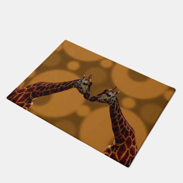 Groovy Giraffes A Go Go,  Doormat (Angled)