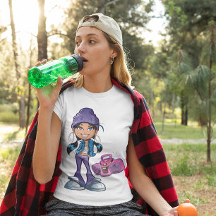 Groovy Girl With A Stereo T-Shirt