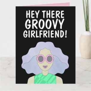 GROOVY GIRLFRIEND FRIEND BFF GIRL BIRTHDAY  CARD