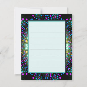 Groovy Glow Blacklight Bat Mitzvah Thank You V2