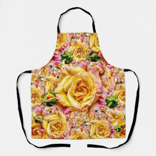 Groovy Golden Rose Opulence: Apron