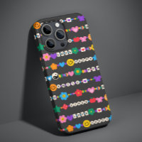 Groovy Good Vibes Love Smile Retro Beads