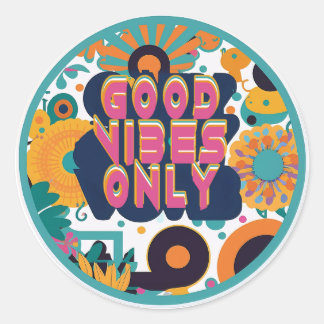 Groovy Good Vibes Sticker