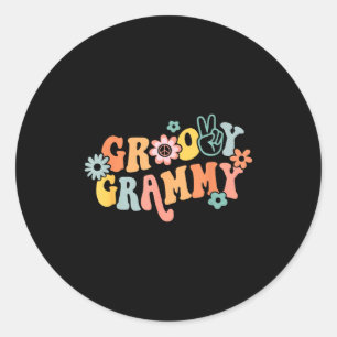 Groovy Grammy One Thankful Grammy Valentines Day M Classic Round Sticker