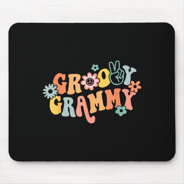 Groovy Grammy One Thankful Grammy Valentines Day M Mouse Mat (Front)