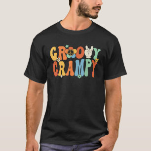 Groovy Grampy Retro Grandpa Matching Family 1st Bi T-Shirt